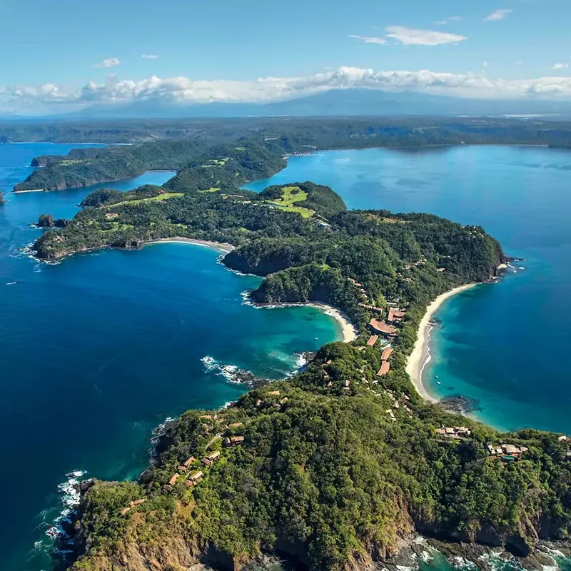 A view of the ocean from above.